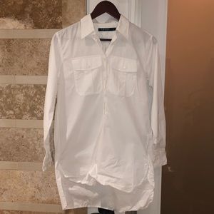 LAUREN “Ralph Lauren” XS Women’s Long Dress Shirt